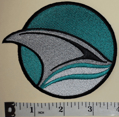 San Jose Sharks Patch Logo, Embroidered Hockey Patches Iron On, Size: 3.9 x  3.3 inches
