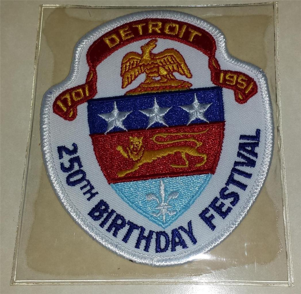 Detroit Tigers WWII Anniversary and Commemorative Patch