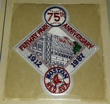 1987 BOSTON RED SOX OFFICIAL 75TH ANNIVERSARY MLB BASEBALL WILLABEE & WARD PATCH
