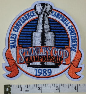 1989 STANLEY CUP FINALS MONTREAL CANADIENS vs CALGARY FLAMES NHL HOCKEY PATCH