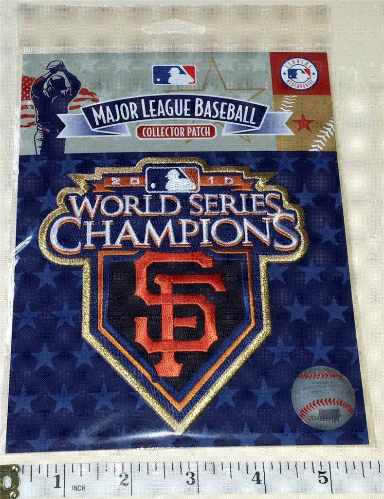 OFFICIAL 2010 SAN FRANCISCO GIANTS WORLD SERIES CHAMPIONS MLB PATCH MI –  UNITED PATCHES