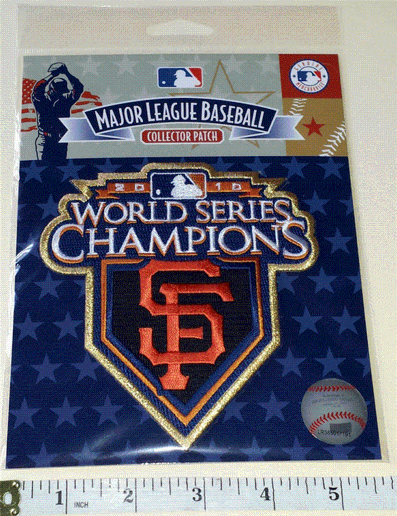 OFFICIAL 2010 SAN FRANCISCO GIANTS WORLD SERIES CHAMPIONS MLB PATCH MIP