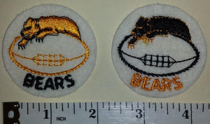 2 VINTAGE CHICAGO BEARS NFL FOOTBALL PATCH LOT