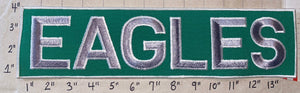 1 HUGE 14" GREEN JACKET PATCH PHILADELPHIA EAGLES NFL FOOTBALL PATCH