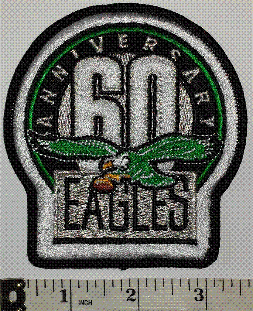 Philadelphia Eagles 60th Anniversary Patch Stat Card Official Willabee &  Ward – Denver Autographs