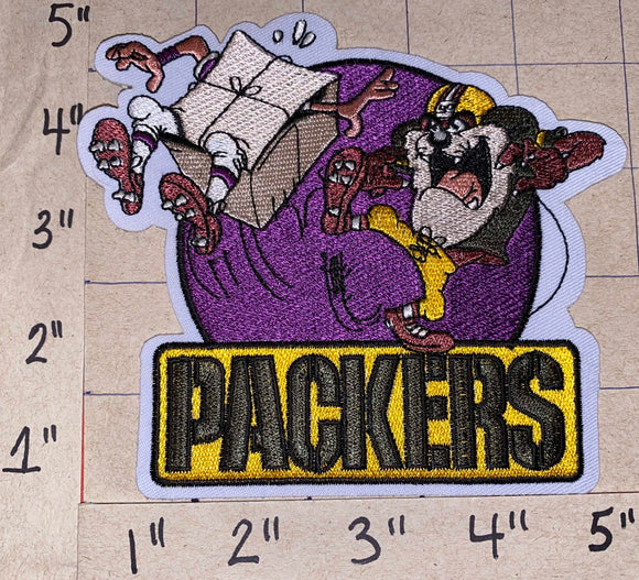 GREEN BAY PACKERS TAZMANIAN DEVIL NFL FOOTBALL PATCH
