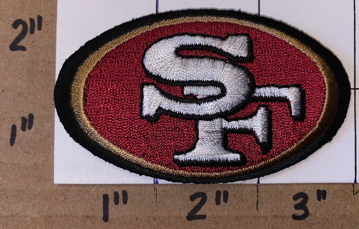 San Francisco 49ers Patch, NFL Sports Team Logo, Size: 3.6 x 2.1 inches -  EmbroSoft