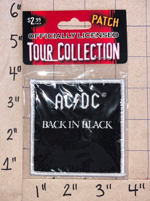 BACK IN BLACK ANGUS YOUNG ACDC AC/DC AUSTRALIAN HARD ROCK MUSIC BAND MIP PATCH