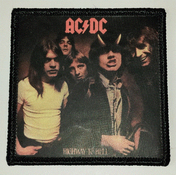 AC/DC ACDC HIGHWAY TO HELL ANGUS YOUNG HARD ROCK MUSIC BAND ALBUM PATCH