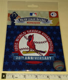 OFFICIAL 30TH ANNIVERSARY ST. LOUIS CARDINALS 1982 WORLD SERIES MLB PATCH MIP