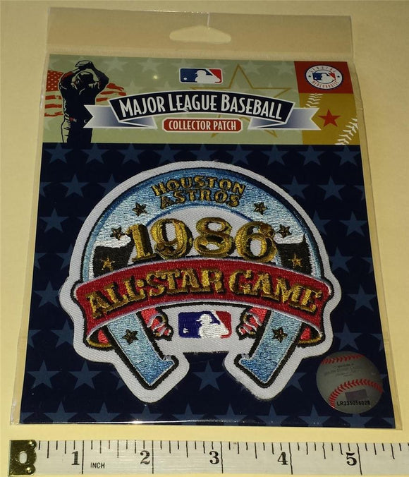 1986 OFFICIAL ALL STAR GAME HOUSTON ASTROS MLB BASEBALL EMBLEM PATCH MIP