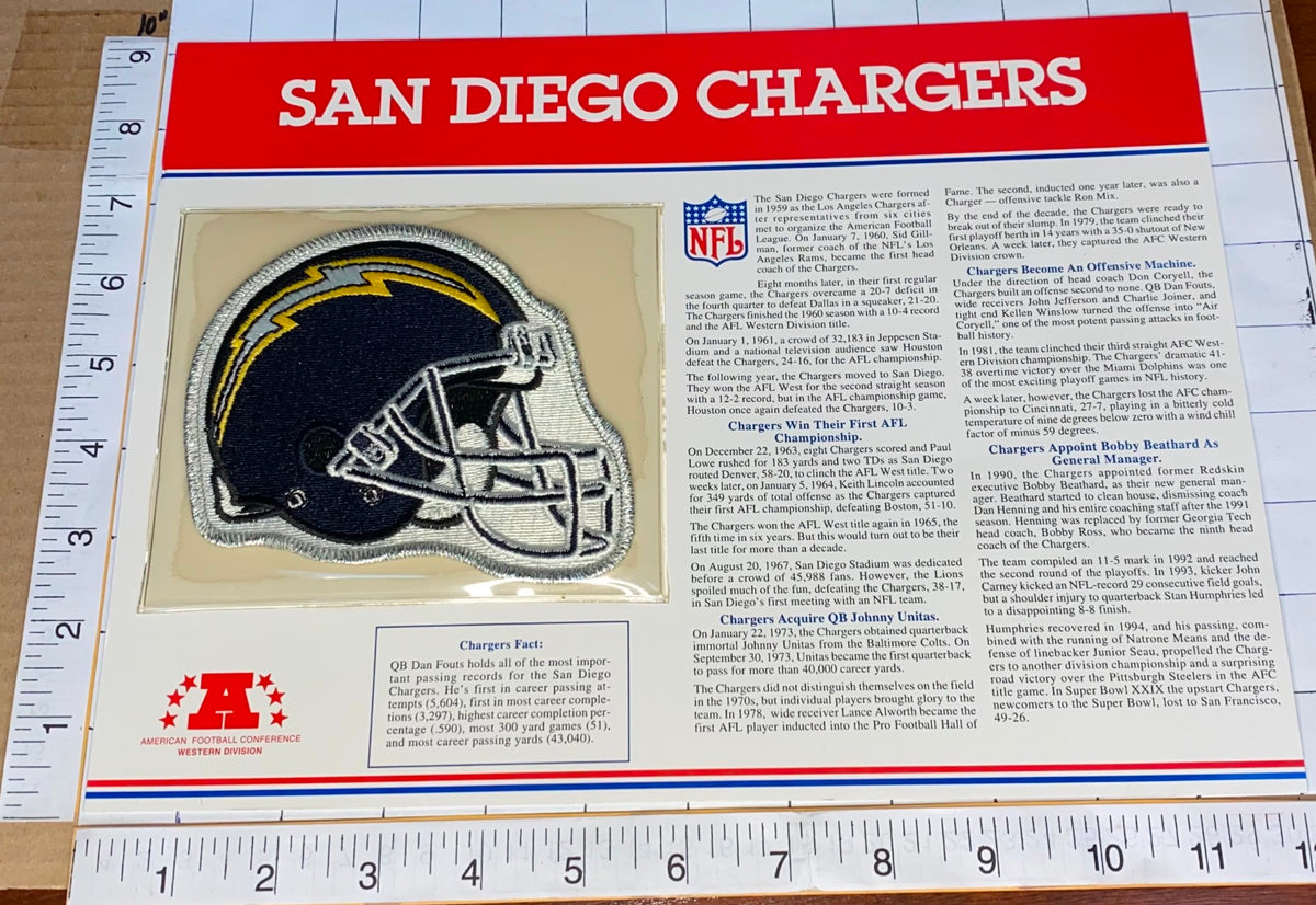 San Diego Chargers - Patch - Back Patches