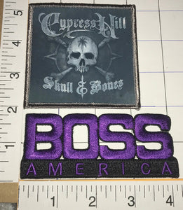 2 CYPTESS HILL LATINO AMERICAN HIP HOP GROUP MUSIC CREST PATCH LOT