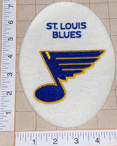 1 VINTAGE ST. LOUIS BLUES EGG SHAPED NHL HOCKEY EMBLEM CREST PATCH