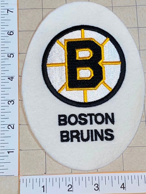 1 VINTAGE BOSTON BRUINS EGG SHAPED NHL HOCKEY EMBLEM CREST PATCH