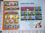 GARFIELD THE CAT DON'T SWEAT IT EXCERCISE WILLABEE & WARD EMBLEM PATCH