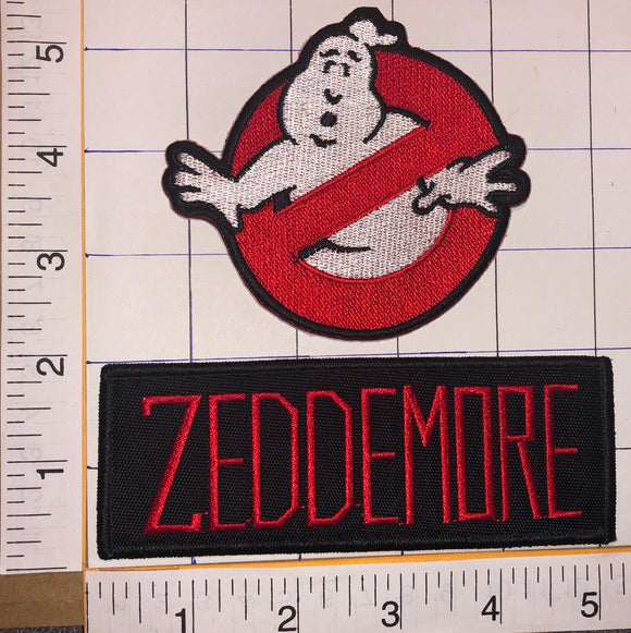 2 GHOSTBUSTERS AMERICAN SUPERNATURAL MOVIE COMEDY WINSTON ZEDDEMORE CREST PATCH LOT