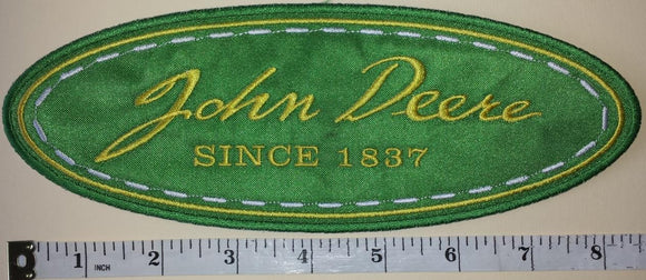 JOHN DEERE SINCE 1837 TRACTOR WHEEL AGRICULTURE FARMING FORESTRY MACHINERY PATCH