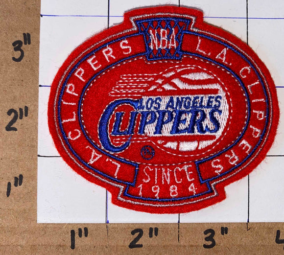 1 VINTAGE LOS ANGELES CLIPPERS SINCE 1984 NBA BASKETBALL SHIELD EMBLEM PATCH