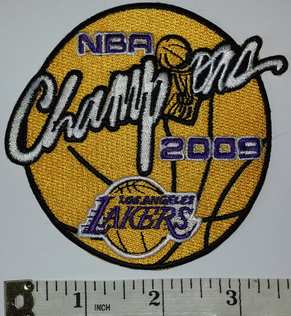 2009 LOS ANGELES LAKERS NBA BASKETBALL CHAMPIONS CREST EMBLEM PATCH