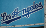 RARE OFFICIAL LOS ANGELES DODGERS MLB BASEBALL JERSEY CREST split PATCH SET