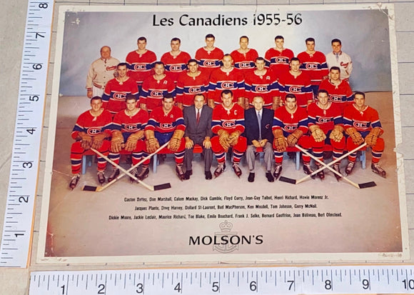 1 RARE VINTAGE 1955-56 MONTREAL CANADIENS STANLEY CUP CHAMPIONS TEAM PICTURE