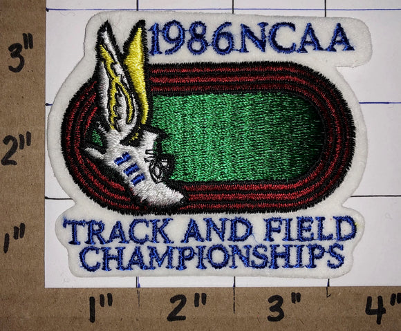 1986 NCAA TRACK AND FIELD CHAMPIONSHIPS CREST EMBLEM PATCH