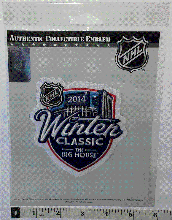 OFFICIAL 2014 NHL HOCKEY WINTER CLASSIC TORONTO MAPLE LEAFS RED WINGS PATCH MIP