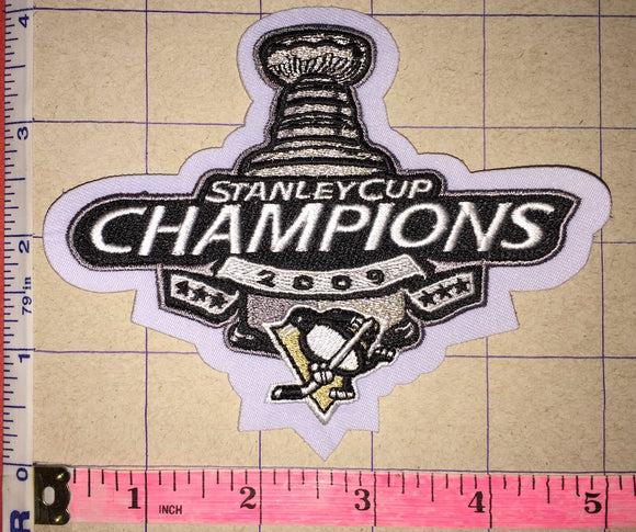 PITTSBURGH PENGUINS 2009 STANLEY CUP CHAMPIONS NHL HOCKEY CREST EMBLEM PATCH