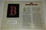 1967 BOSTON RED SOX MLB BASEBALL WILLABEE & WARD COOPERSTOWN PATCH