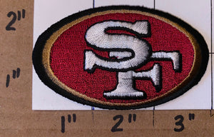 SAN FRANCISCO 49ERS NFL FOOTBALL 3" oval NFL FOOTBALL PATCH