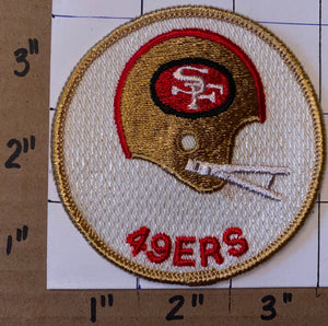 1 Vintage SAN FRANCISCO 49ERS 3" round NFL FOOTBALL PATCH
