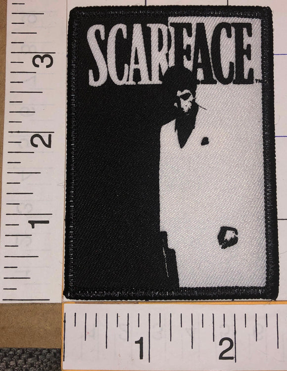 1 OFFICIAL SCARFACE TONY MONTANA AL PACINO THE WORLD IS YOURS BLACK EMBLEM PATCH