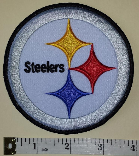 PITTSBURGH STEELERS 4 INCHES NFL FOOTBALL EMBLEM CREST PATCH