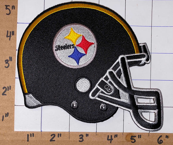 PITTSBURGH STEELERS 6 INCHES HELMET NFL FOOTBALL EMBLEM CREST PATCH