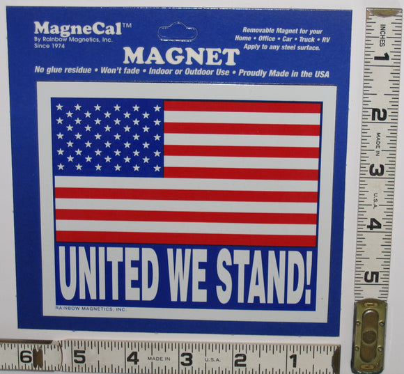 1 UNITED WE STAND AMERICAN FLAG USA UNITED STATES MAGNET