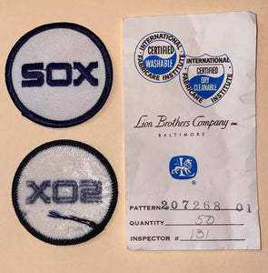 1 VINTAGE CHICAGO WHITE SOX MLB BASEBALL 2"  BLUE EMBROIDERED CREST PATCH