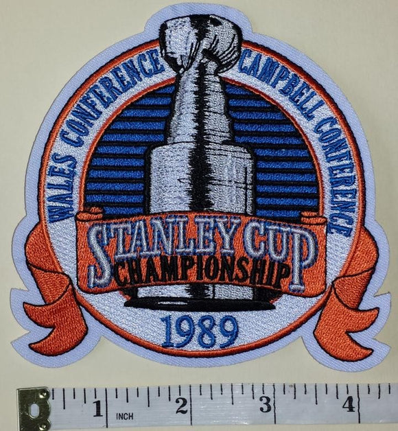 1989 STANLEY CUP FINALS MONTREAL CANADIENS vs CALGARY FLAMES NHL HOCKEY PATCH