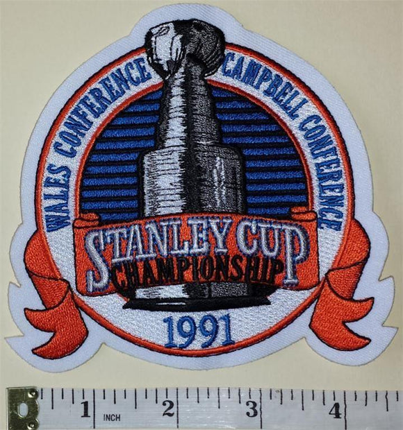 PITTSBURGH PENGUINS 1991 STANLEY CUP CHAMPIONS NHL HOCKEY EMBLEM PATCH