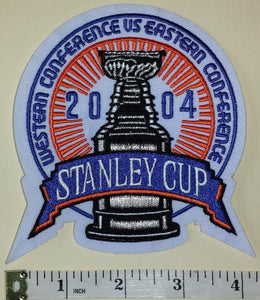 2004 STANLEY CUP FINALS TAMPA BAY LIGHTNING vs CALGARY FLAMES NHL CREST PATCH