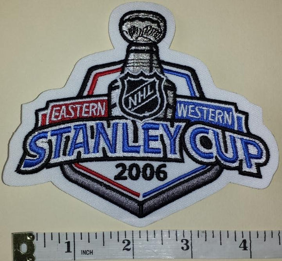 2006 STANLEY CUP FINALS CAROLINA HURRICANES vs EDMONTON OILERS NHL CREST PATCH