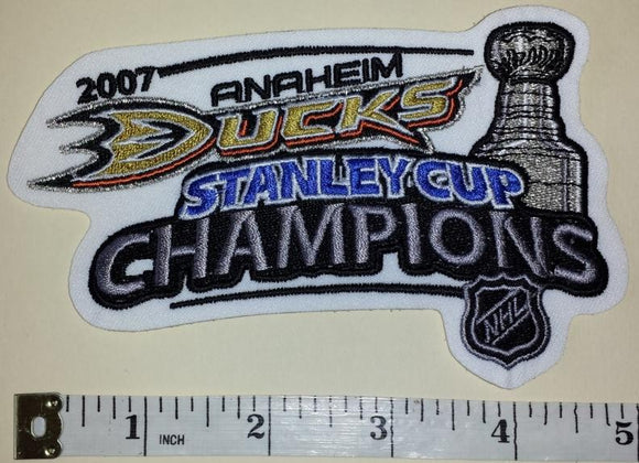 ANAHEIM DUCKS 2007 STANLEY CUP CHAMPIONS  NHL HOCKEY CREST EMBLEM  PATCH