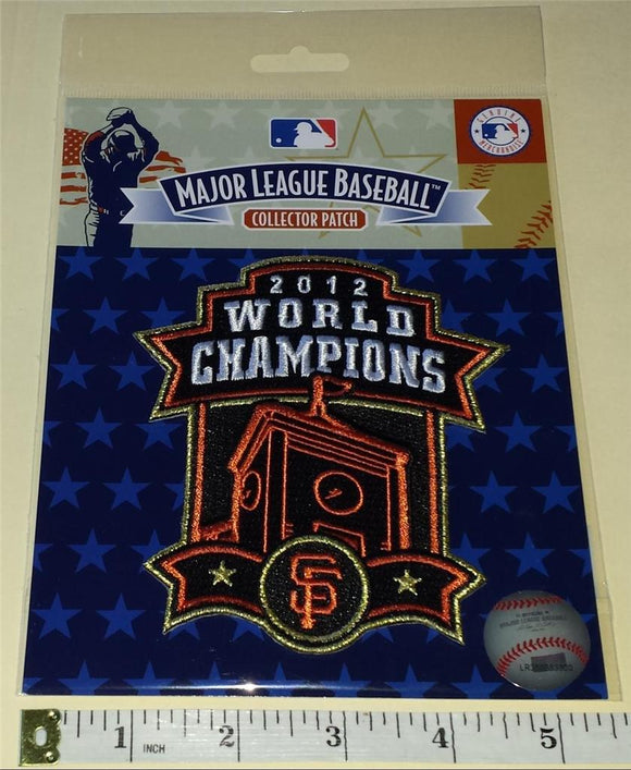 OFFICIAL 2012 SAN FRANCISCO GIANTS WORLD SERIES CHAMPIONS MLB BASEBALL PATCH MIP