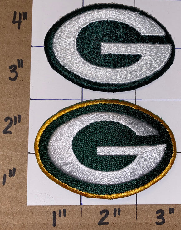 2 GREEN BAY PACKERS  NFL FOOTBALL PATCH LOT
