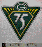 GREEN BAY PACKERS 75TH ANNIVERSARY NFL FOOTBALL PATCH