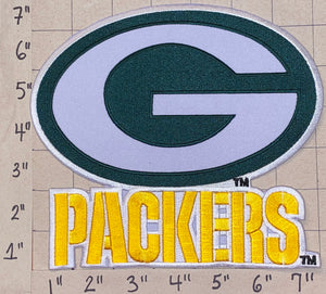 1 HUGE 7" GREEN BAY PACKERS NFL FOOTBALL PATCH