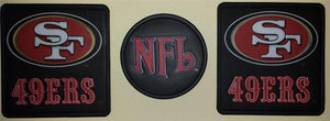 3 SAN FRANCISCO 49ERS NFL FOOTBALL VINYL PATCH LOT