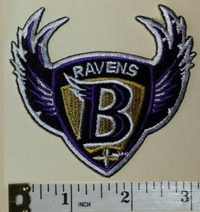 BALTIMORE RAVENS NFL FOOTBALL 3" BIRD LOGO JERSEY SHOULDER PATCH