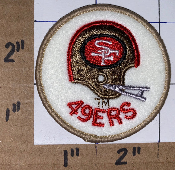 SAN FRANCISCO 49ERS 2 INCH CIRCLE NFL FOOTBALL PATCH
