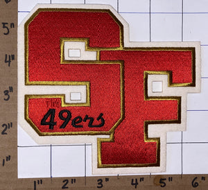 SAN FRANCISCO 49ERS SF 5" LETTER NFL FOOTBALL PATCH